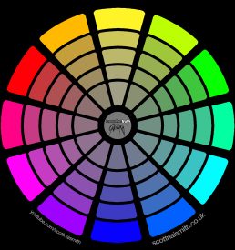 Colour Wheel Black by Scott Naismith