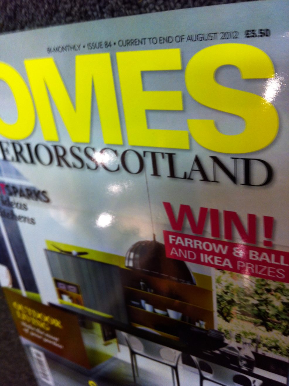 Homes and Interiors Magazine Article 2012