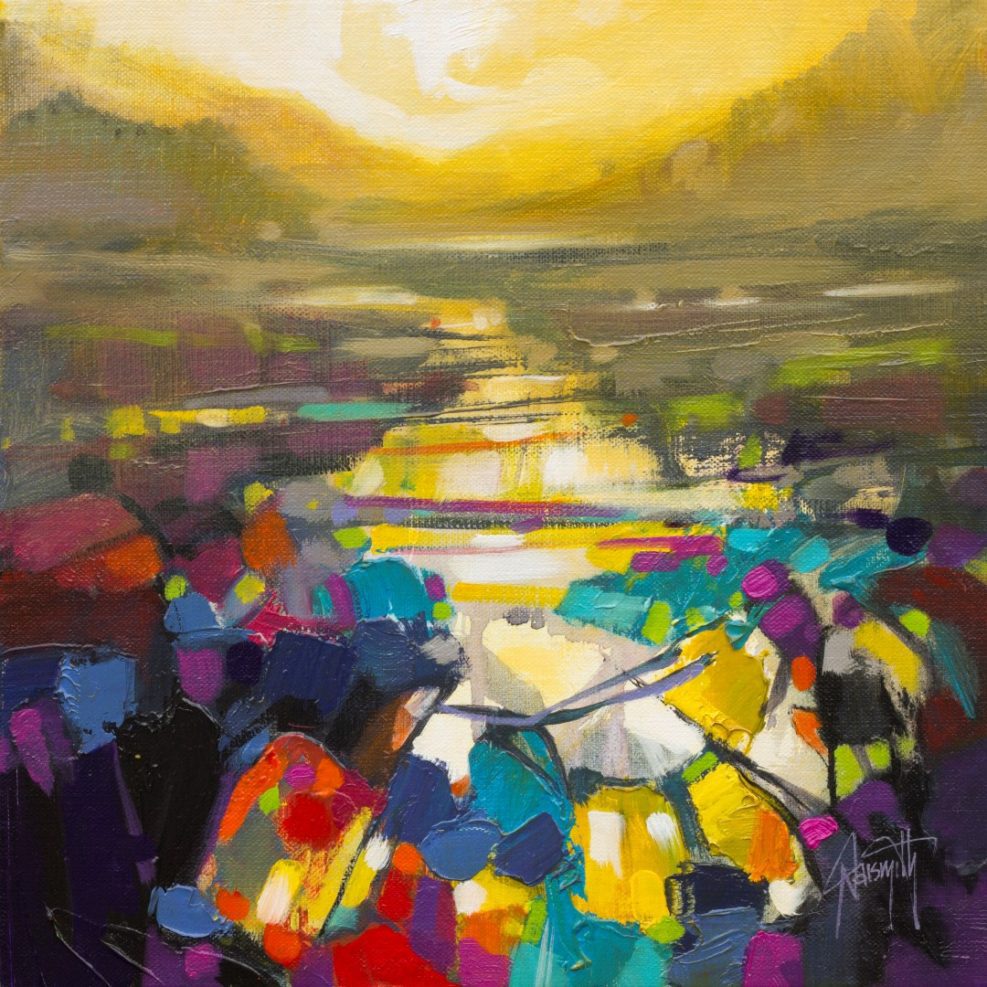 Optimistic Path Study abstract landscape painting by Scott Naismith