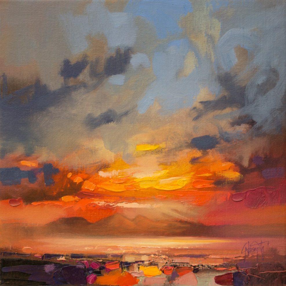 Isle of Rum painting by Scott Naismith