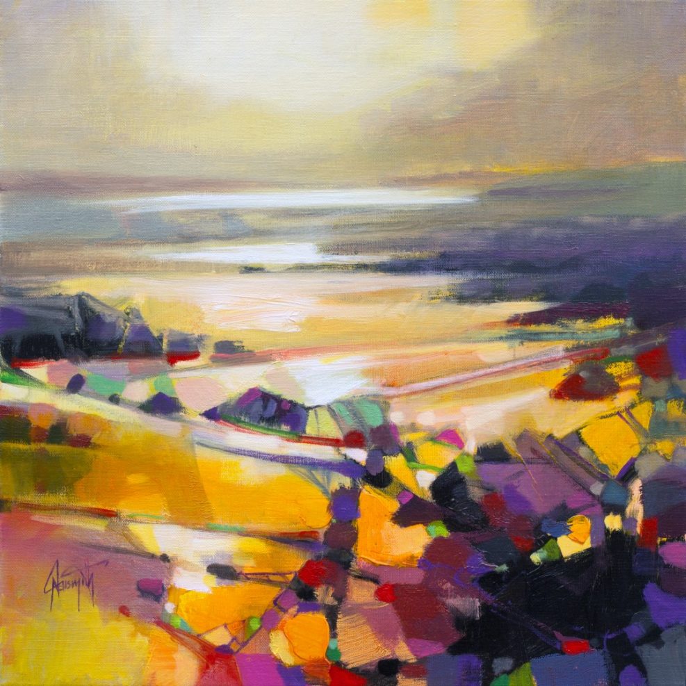 Connections abstract landscape painting by Scott Naismith