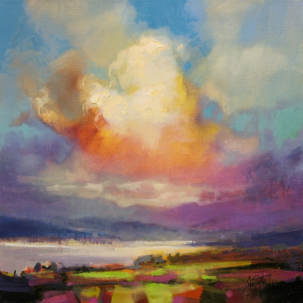 Wind 2 skyscape painting by Scott Naismith