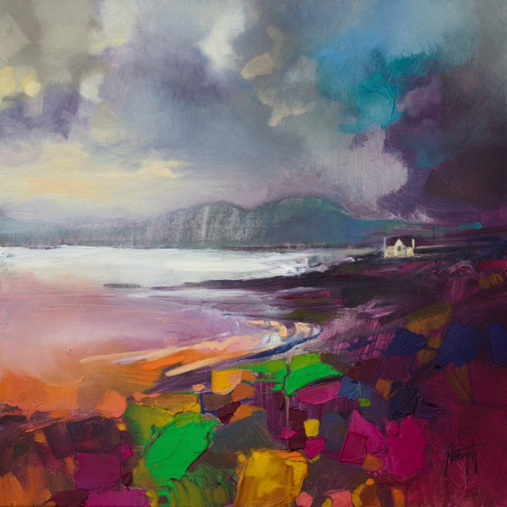 Broadford Shore Scottish landscape painting by Scott Naismith