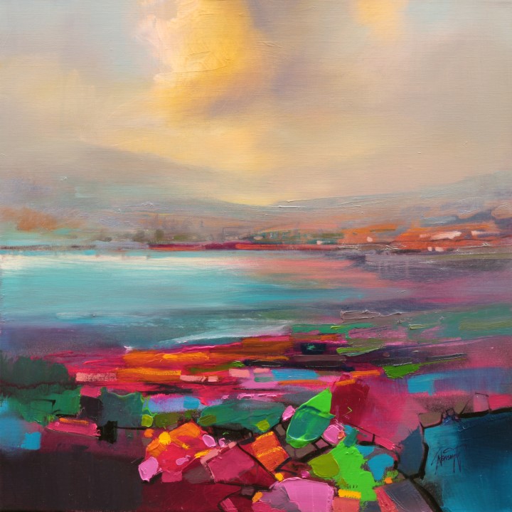 Optimism 3 semi-abstract landscape painting by Scott Naismith