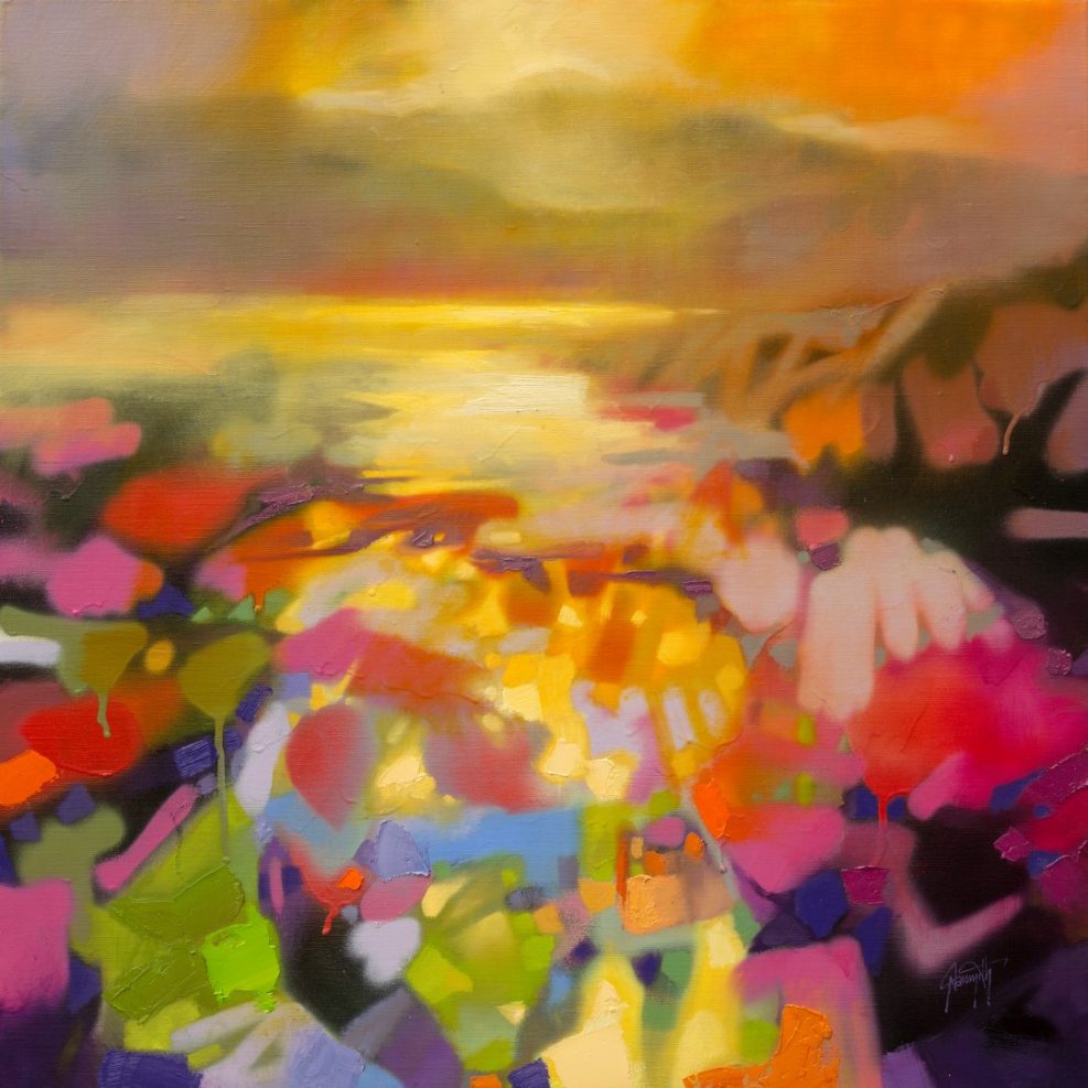 Approaching Vibrance abstract landscape painting by Scott Naismith