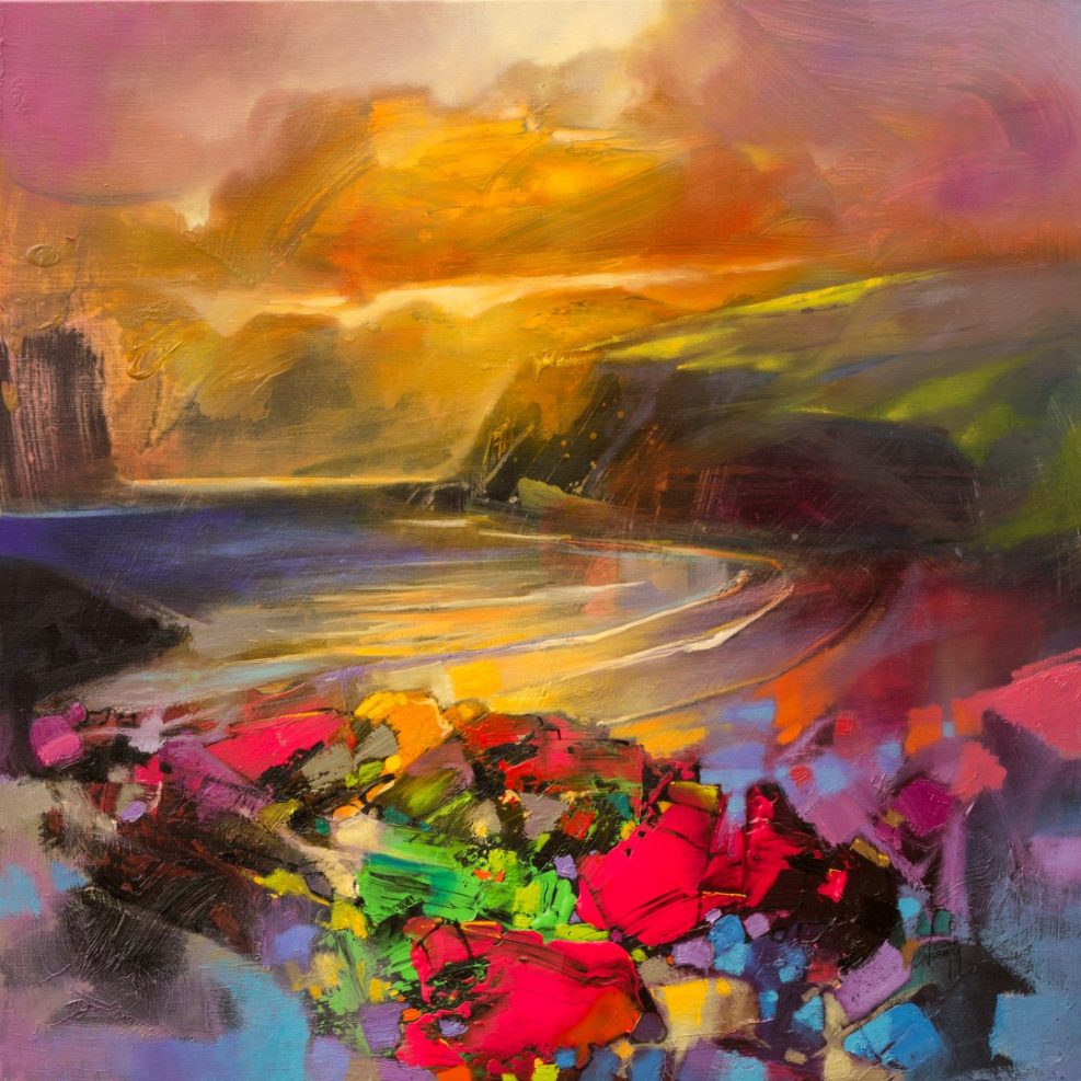 Rocks Dissolve Semi-abstract landscape painting by Scott Naismith