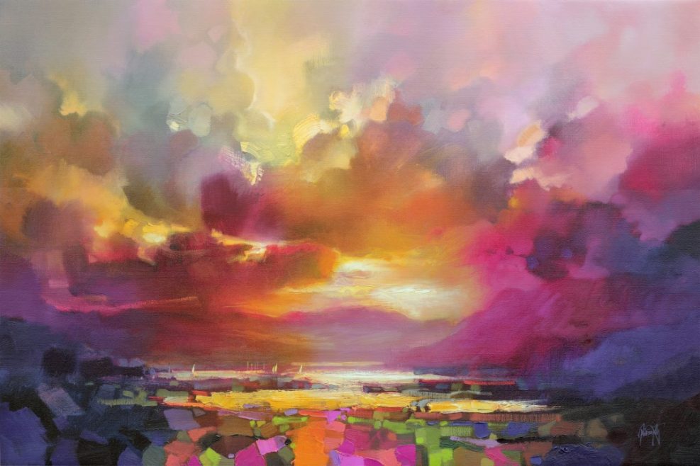 Cumulus Light 2 large skyscape painting by Scott Naismith