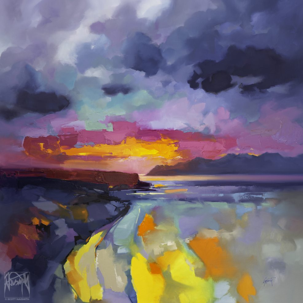 'Euphoria Sunrise' 150 x 150cm original oil on linen by Scott Naismith