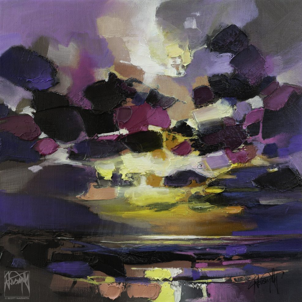 'Dark Matter Study 2' 30 x 30cm oil on linen by Scott Naismith