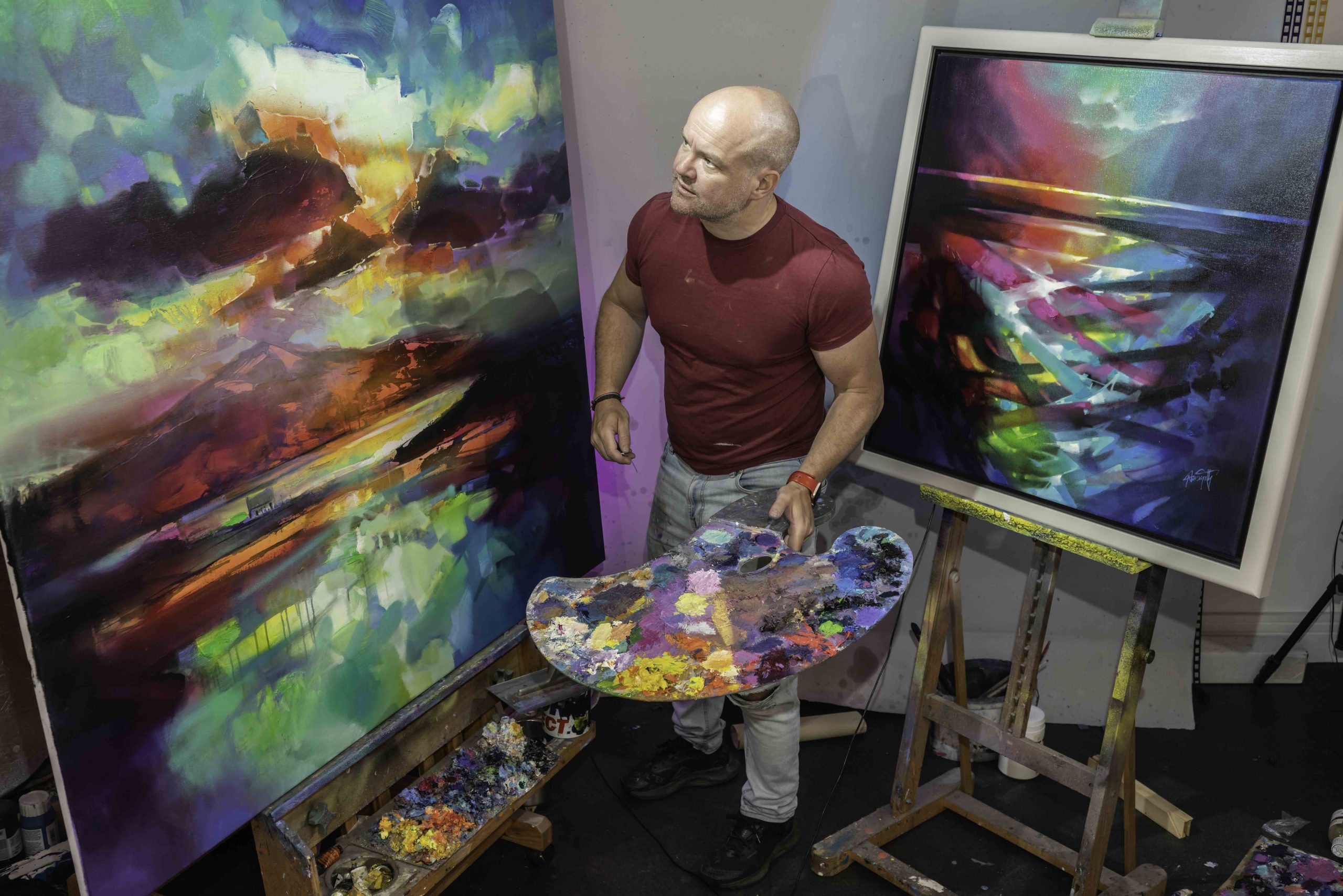 Scott in his studio